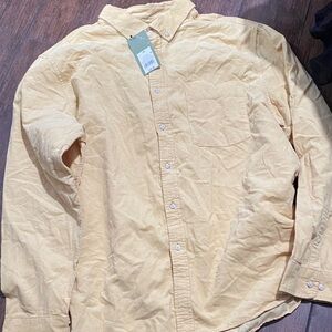 Goodfellow & Co Men's Button Down Shirt - Soft Yellow